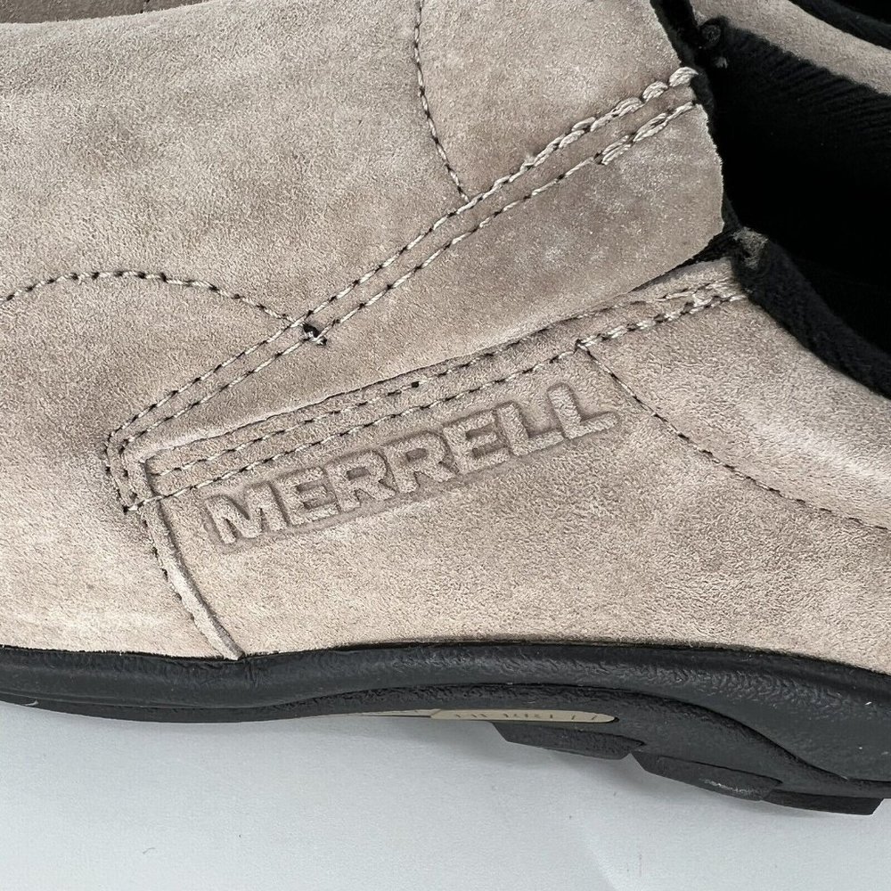MERRELL JUNGLE MOC MENS Size 10M CLASSIC TAUPE SUEDE SLIP-ON TRAIL SHOE - Picture 4 of 11